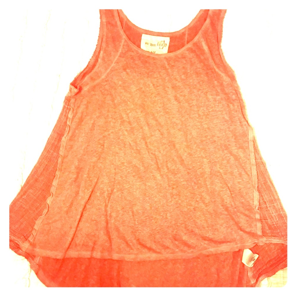 Pink Free People Tank Top